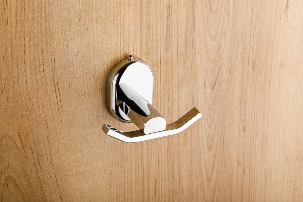 Merlin MC-103 Robe Hook Bathroom Accessory for Home, Hotel and Apartment Washrooms, Elegant and Practical Hanging Hook for Robes, Towels, Clothes, Bathroom Organization and Decor